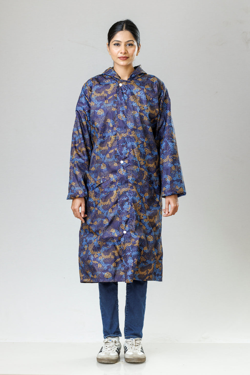 MOSAIC PRINTED REVERSIBLE LONG COAT