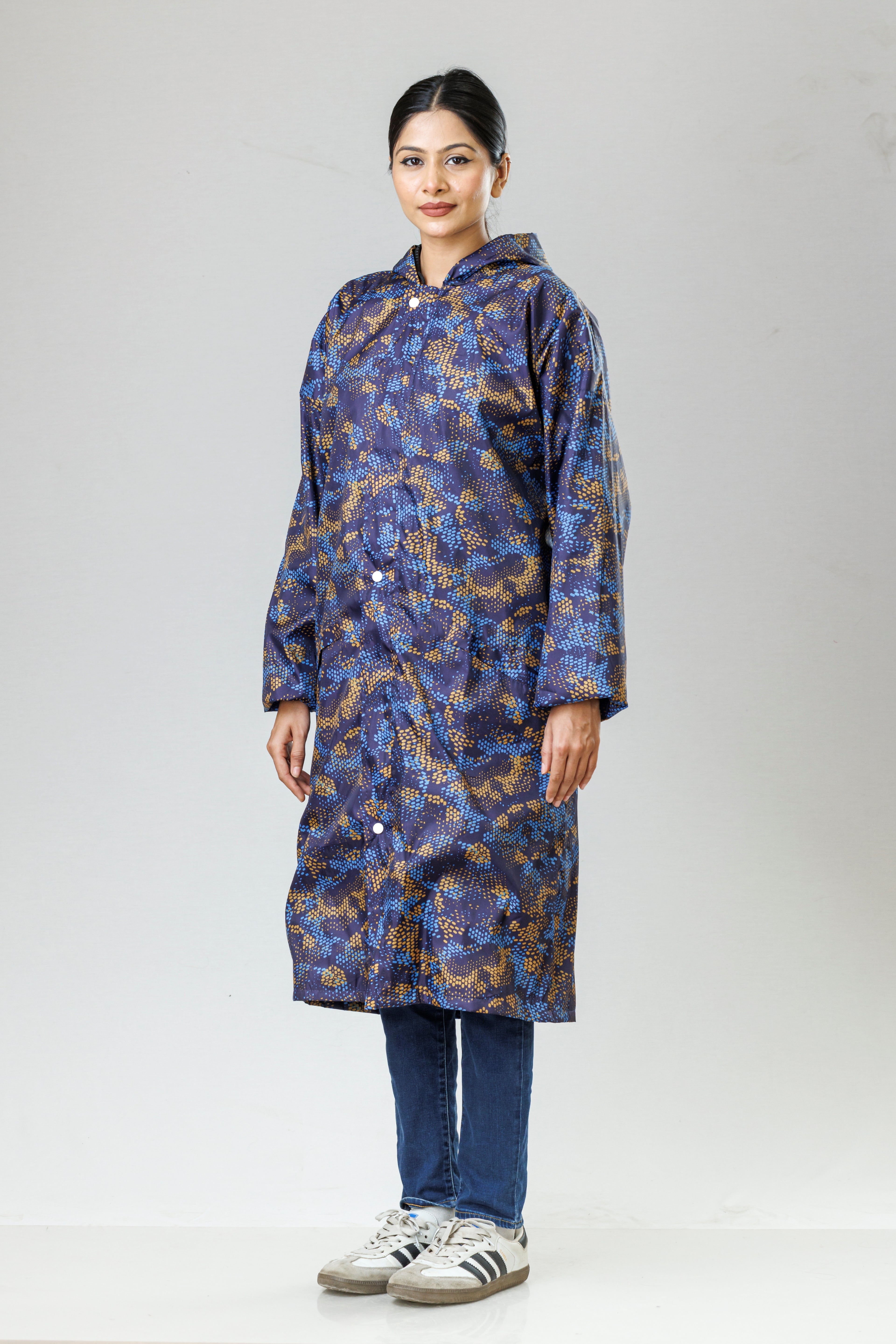 MOSAIC PRINTED REVERSIBLE LONG COAT